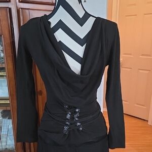 Fredicks Of Hollywood Black Stretch Top For Lots Of Cleavage